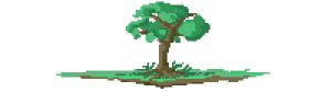 Tree on Land Pixel Art