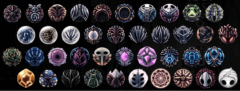 Hollow Knight Charms.
