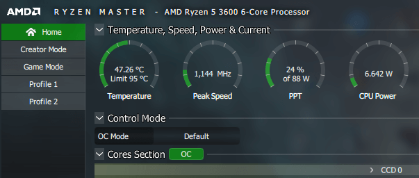 Ryzen5 3600 temp on a none-stock cooler
